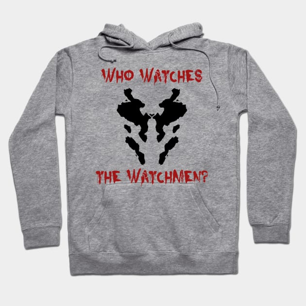 Who watches the watchmen? Watchmen Rorschach Hoodie by Coccomedian